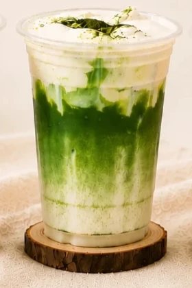 Layered Jasmine Cream Matcha